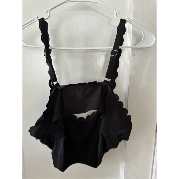 Women’s size 1x-large black scalloped bikini top - Picture 6 of 6
